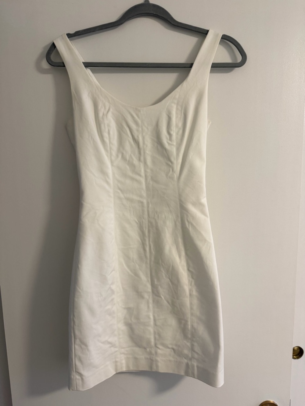 Club Monaco White Sleeveless Sheath Dress